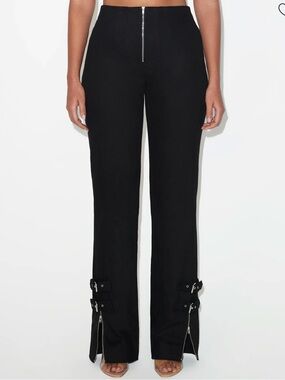 KHY High Rise Denim Trousers | Black